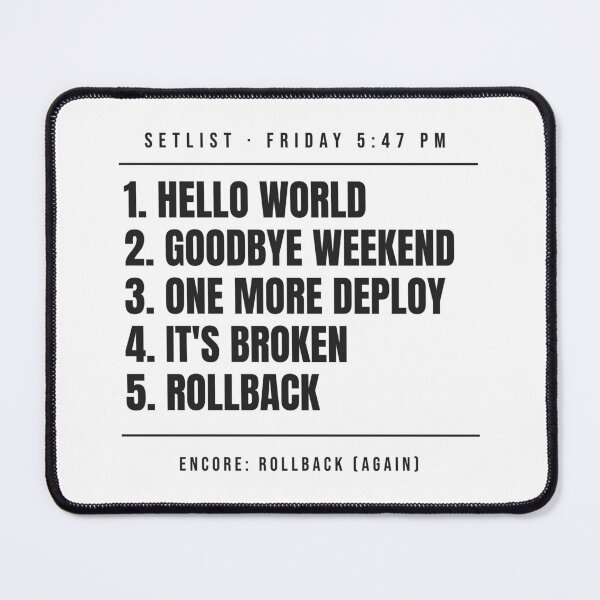Item preview, Hello World, Goodbye Weekend designed and sold by Esc To Interrupt.