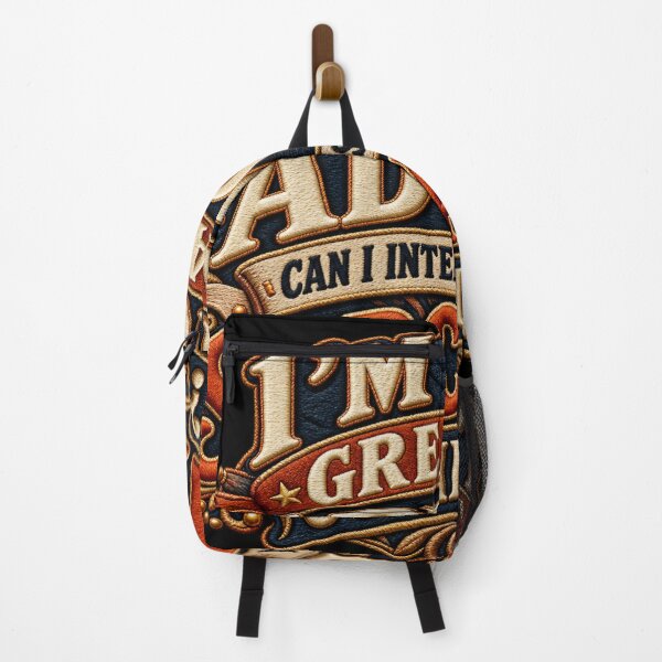 Item preview, Sarcastic Dad Joke – I’m Not Great at Advice Funny Retro 70s Embroidered Typography designed and sold by Emoji Emblems.