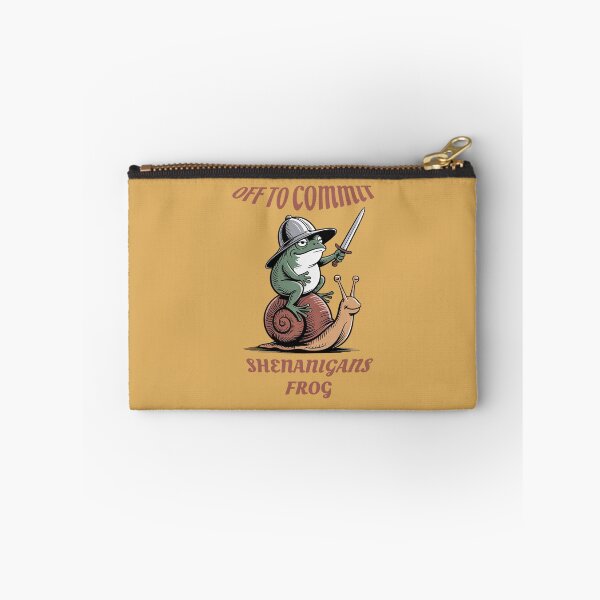 Item preview, Off to Commit Shenanigans Frog Funny Knight Meme designed and sold by Endless7Art.