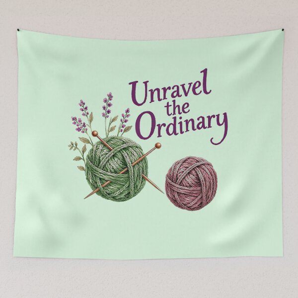 Item preview, Knitting: Unravel the ordinary designed and sold by PanaluPrint .