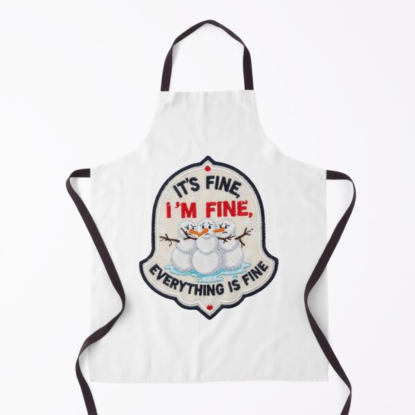 Item preview, It's Fine I'm Fine Everything is Fine Snowman Melting designed and sold by Redgiant87x.