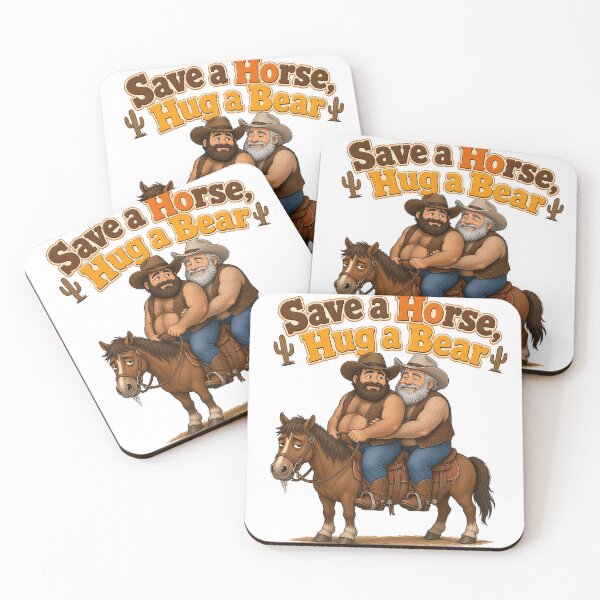 Item preview, Save a Horse Hug a Bear Gay Cowboy Tom & Tony designed and sold by Tom&Tony.
