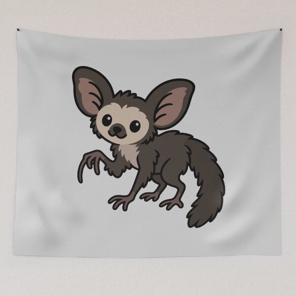 Item preview, Cute Cartoon Aye Aye designed and sold by WildlifeDoodle.