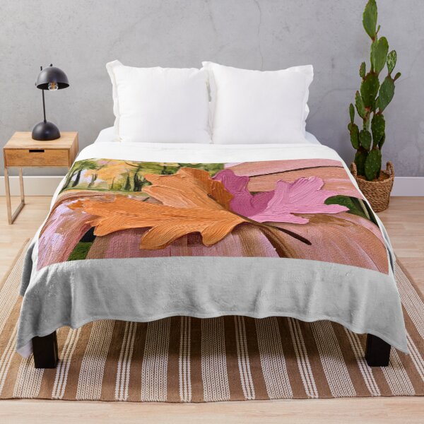 Item preview, Bright Autumn Leaves on a Rustic Park Bench Surrounded by Warm Trees in a Serene Fall Landscape designed and sold by OlfactoART Studio.