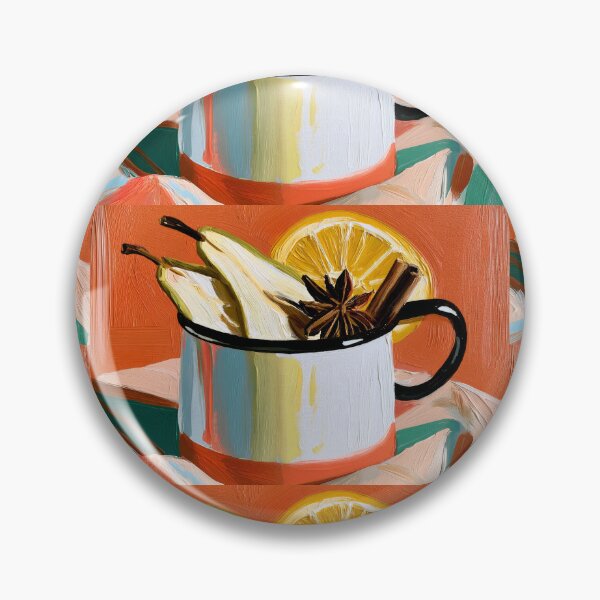 Item preview, Embrace Autumn with a Warm Seasonal Drink Garnished with Spiced Pear, Citrus and Cinnamon designed and sold by OlfactoART Studio.