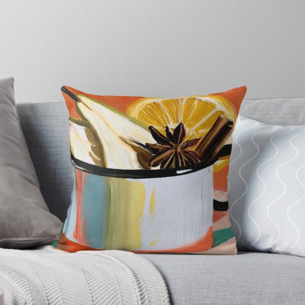 Item preview, Embrace Autumn with a Warm Seasonal Drink Garnished with Spiced Pear, Citrus and Cinnamon designed and sold by OlfactoART Studio.