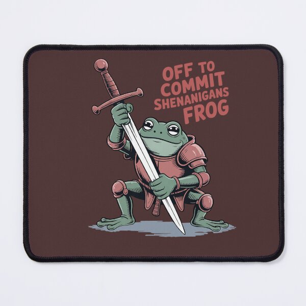 Item preview, Off to Commit Shenanigans Frog Funny Medieval Meme designed and sold by Endless7Art.