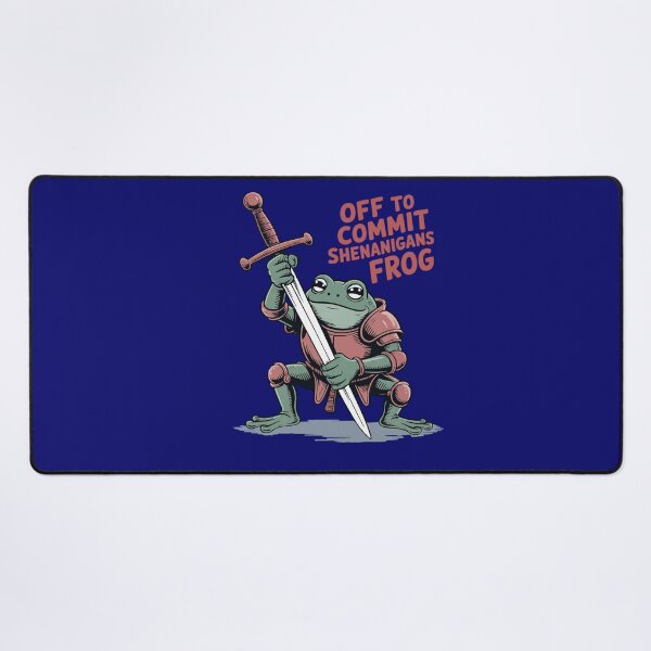 Item preview, Off to Commit Shenanigans Frog Funny Medieval Meme designed and sold by Endless7Art.