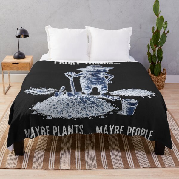 Item preview, I Bury Things Maybe Plants Maybe People Distressed Woodcut Gardening Frog designed and sold by mareix.