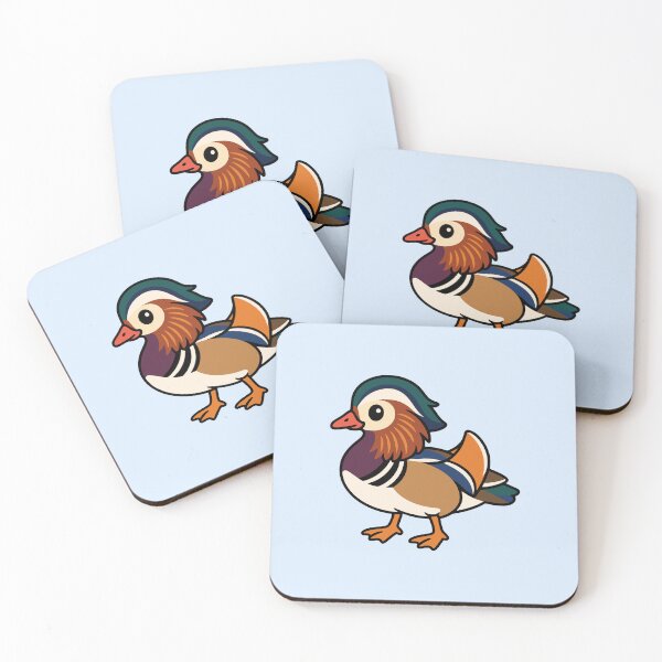Item preview, Cute Cartoon Mandarin Duck designed and sold by WildlifeDoodle.