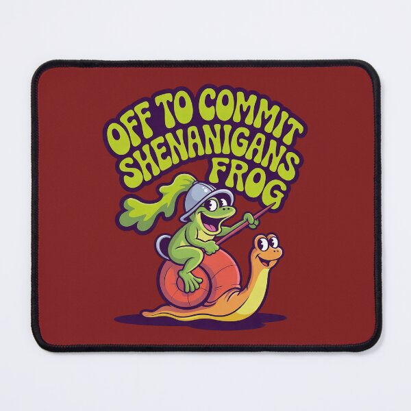 Item preview, Off to Commit Shenanigans Frog Snail Knight designed and sold by Endless7Art.