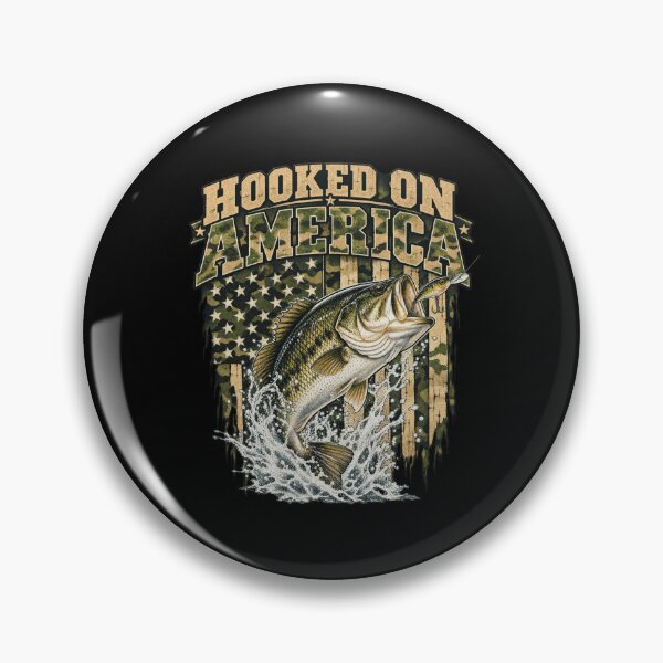 Item preview, Funny Classic Vintage Sunset Crest bass fishing camo designed and sold by adiencarteras.