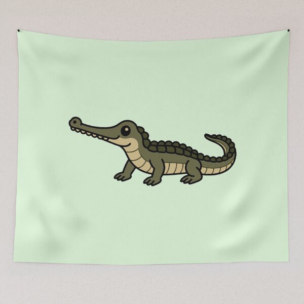 Item preview, Cute Cartoon Gharial designed and sold by WildlifeDoodle.