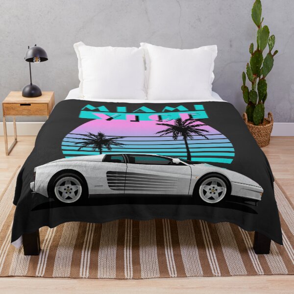Item preview, Ferrari Testarossa Miami Vice Side illustration designed and sold by blackdogshop.