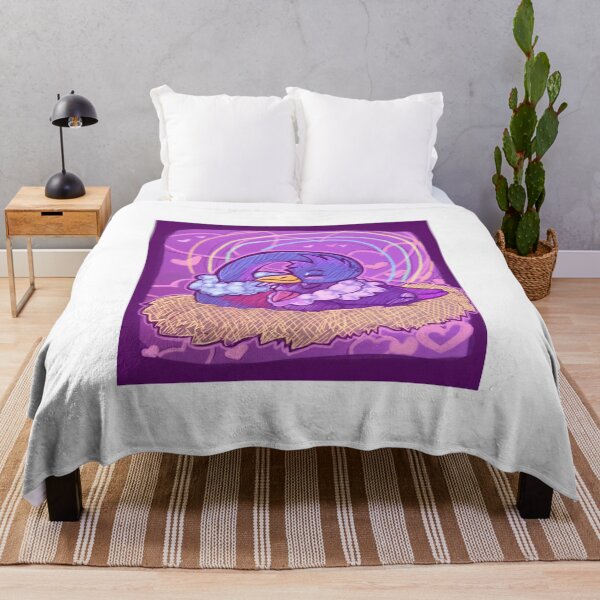 Item preview, Cute Sleeping Purple Bird In Nest designed and sold by Kawkaw-Louz.