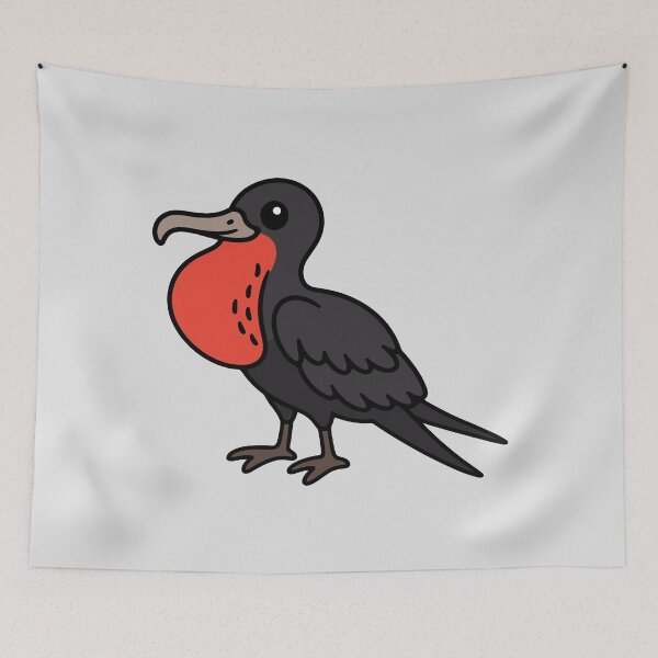 Item preview, Cute Cartoon Frigatebird designed and sold by WildlifeDoodle.