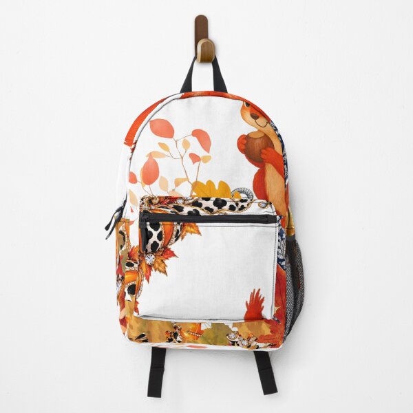 Item preview, Cute Red Squirrel with Acorn Pumpkins and Fall Leaves Design designed and sold by Extremeallie.