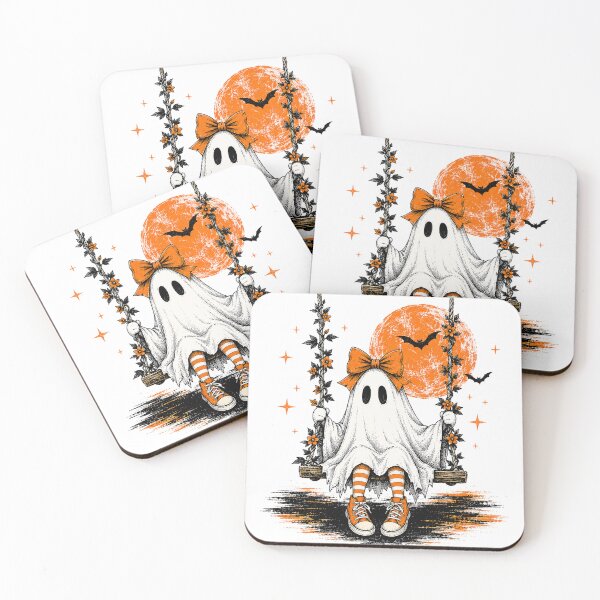 Item preview, Vintage Halloween Ghost Girl on Swing designed and sold by Ctrl+AltGalaxy.