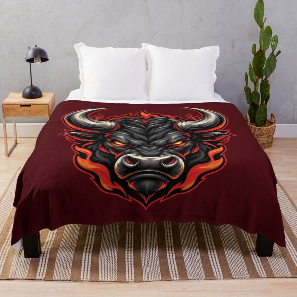 Item preview, Inferno Bull Esports Mascot – Fiery Angry Bull Gaming Logo designed and sold by MerlinWear.