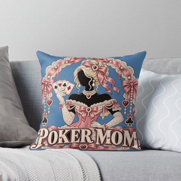 Item preview, Poker Mom T-Shirt with Coquette Bows and Playing Cards designed and sold by fethialtaf.