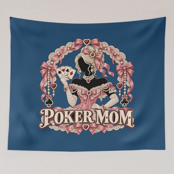 Item preview, Poker Mom T-Shirt with Coquette Bows and Playing Cards designed and sold by fethialtaf.