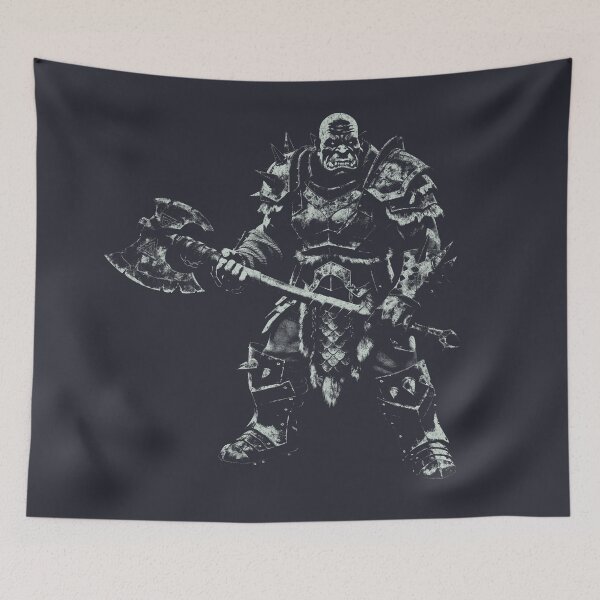 Item preview, Battle Orc Warrior – Dark Fantasy Barbarian Art designed and sold by donwillisjrart.