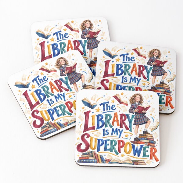 Item preview, Matilda - THE LIBRARY IS MY SUPERPOWER designed and sold by Lyric Vault - Rock on.