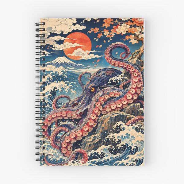 Item preview, The Great Octopus – Japanese Ocean Art designed and sold by Curio Meridian.