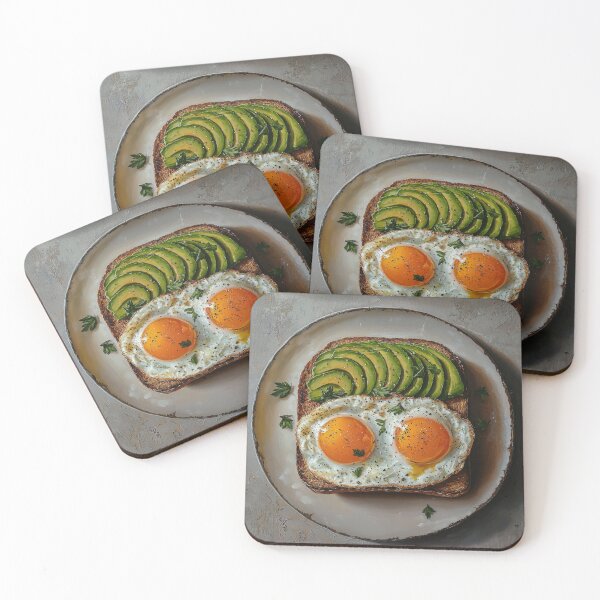 Item preview, Avocado Toast with Sunnyside-Up Eggs designed and sold by Shannon Hilson.