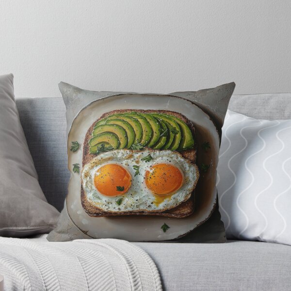 Item preview, Avocado Toast with Sunnyside-Up Eggs designed and sold by Shannon Hilson.
