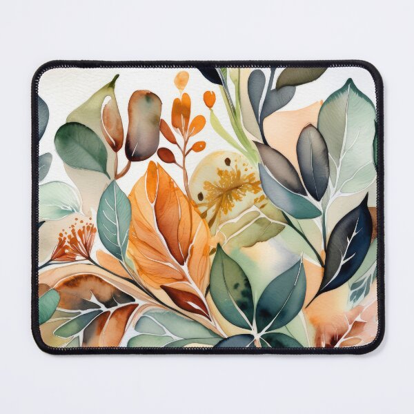 Item preview, Boho Botanical Earthtones Organic Leaves Pattern  designed and sold by DEC02.