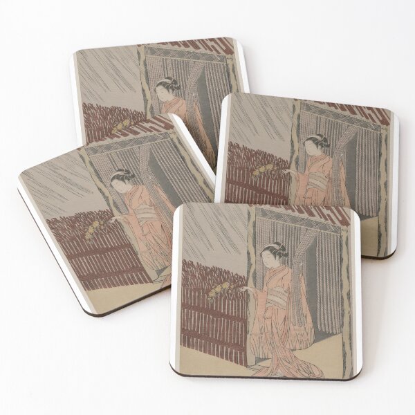 Item preview, Suzuki Harunobu - A Girl Dressing in Pink designed and sold by GraphycoPublish.