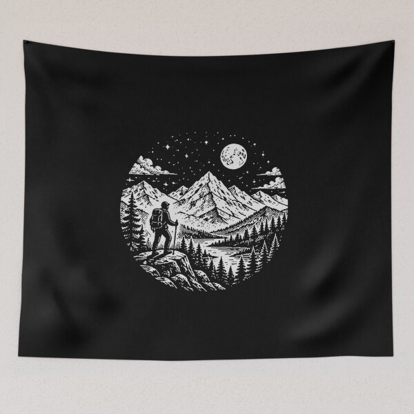 Item preview, Midnight Wanderlust Hiker designed and sold by Anugrah januar.
