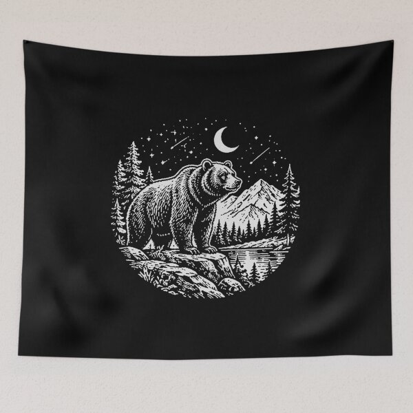 Item preview, Mystic Forest Grizzly designed and sold by Anugrah januar.