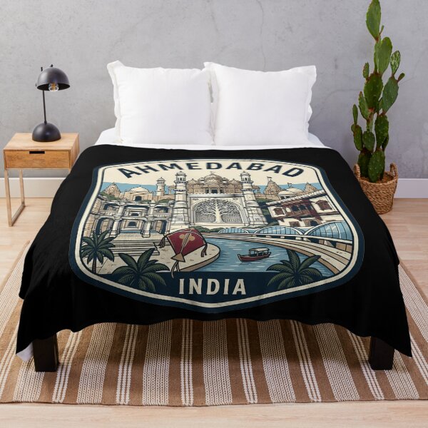 Item preview, Retro Ahmedabad Vintage Travel Badge designed and sold by k3rstman1.