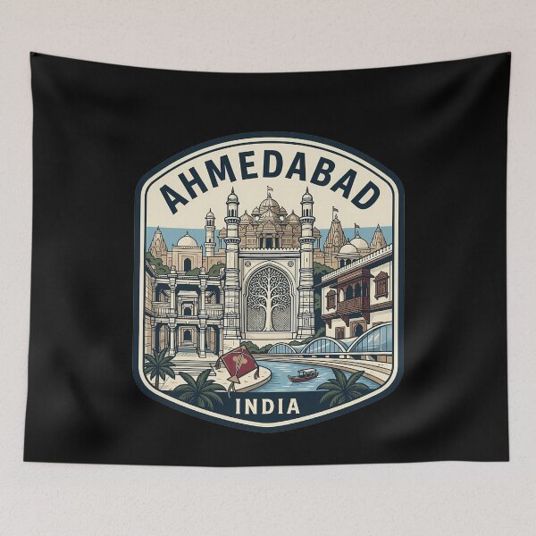 Item preview, Retro Ahmedabad Vintage Travel Badge designed and sold by k3rstman1.