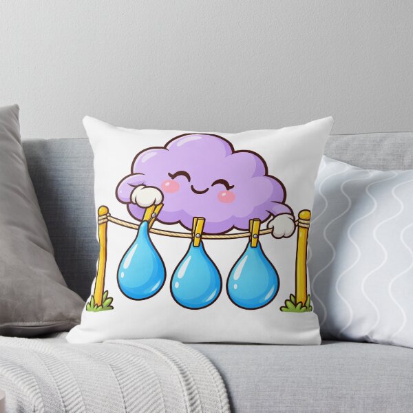 Item preview, Happy Cloud Hanging Raindrops to Dry designed and sold by Drip stamp.