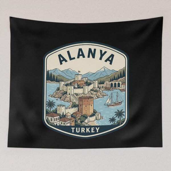 Item preview, Retro Alanya Vintage Travel Badge designed and sold by k3rstman1.