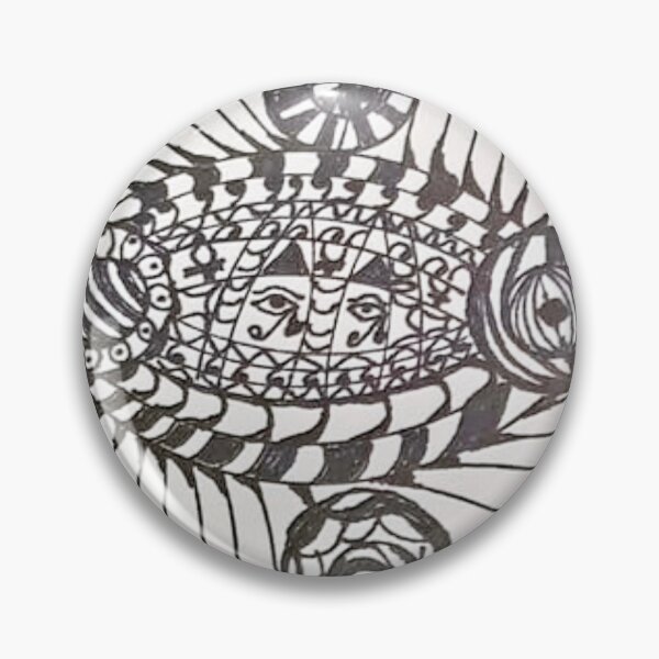 Item preview, Circle Face Zentangle – Whimsical Medallion Doodle Art designed and sold by www.ArtPal.com/millieesch.
