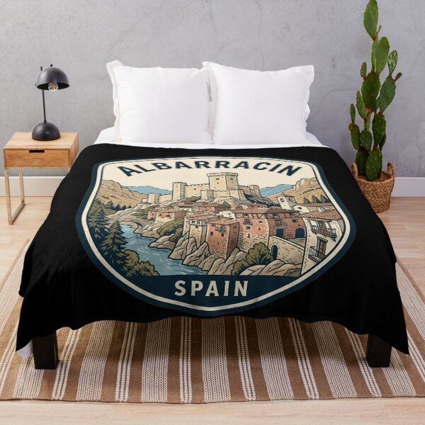 Item preview, Retro Albarracin Vintage Travel Badge designed and sold by k3rstman1.