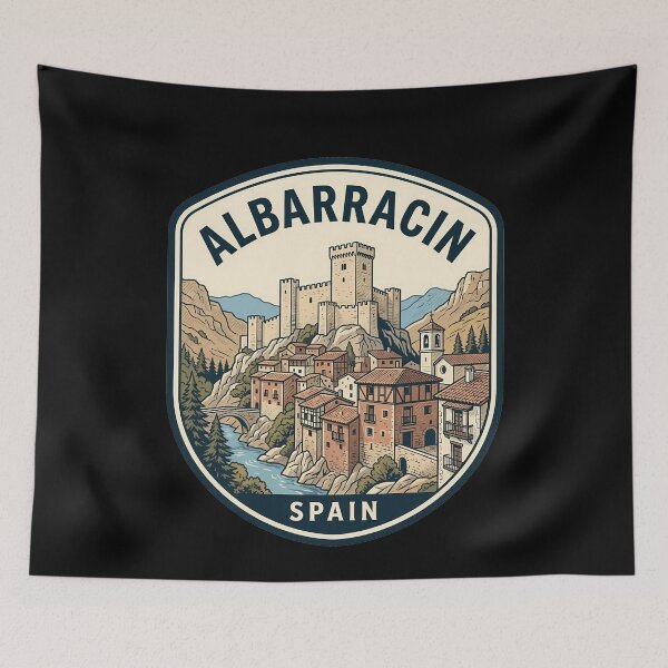 Item preview, Retro Albarracin Vintage Travel Badge designed and sold by k3rstman1.