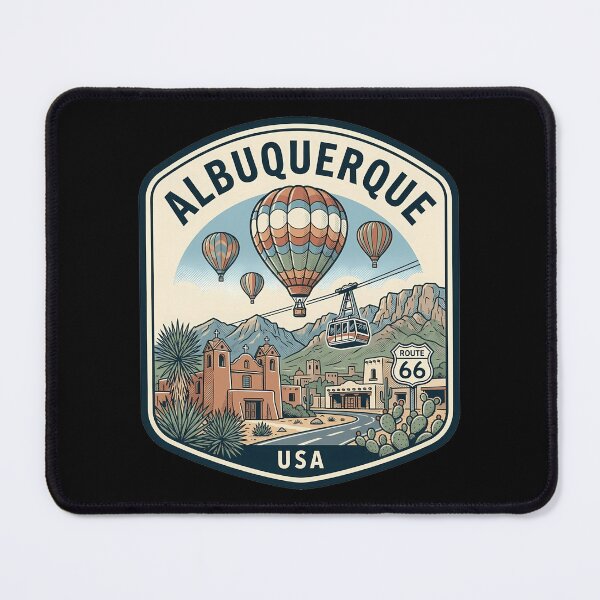 Item preview, Retro Albuquerque Vintage Travel Badge designed and sold by k3rstman1.