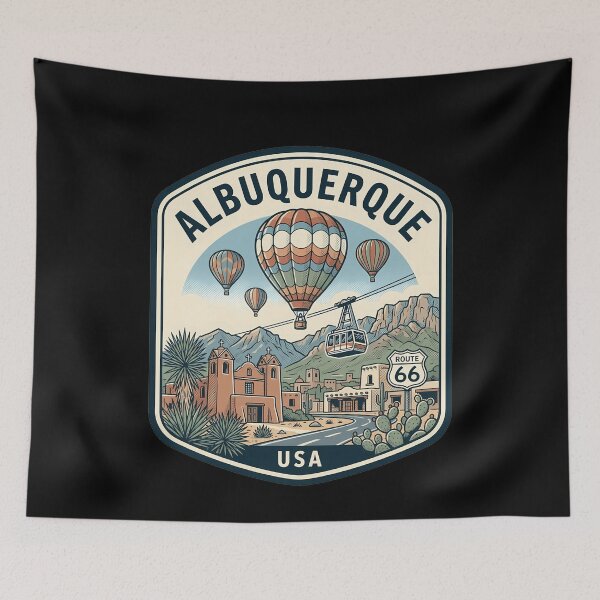 Item preview, Retro Albuquerque Vintage Travel Badge designed and sold by k3rstman1.