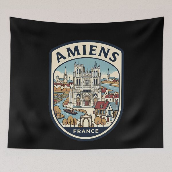 Item preview, Retro Amiens Vintage Travel Badge designed and sold by k3rstman1.