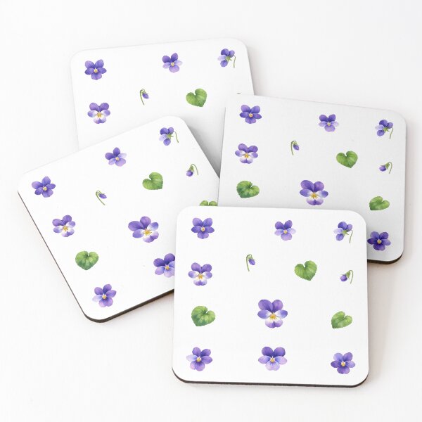 Item preview, Watercolor Violets and Leaves  designed and sold by silviaol.