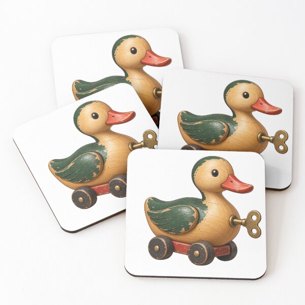 Item preview, Wooden Wind Up Duck with Brass Key designed and sold by Drip stamp.