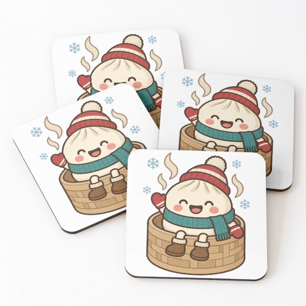 Item preview, Cute Dumpling Winter Kawaii Dim Sum Bamboo Steamer Food Lover designed and sold by OMARFIRAS.