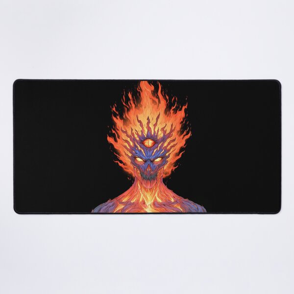 Item preview, Cosmic Fire Demon Third Eye Surreal Art designed and sold by Lunat1kk.