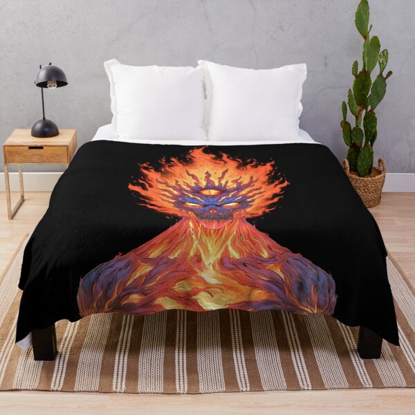 Item preview, Cosmic Fire Demon Third Eye Surreal Art designed and sold by Lunat1kk.