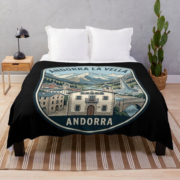 Item preview, Retro Andorra La Vella Vintage Travel Badge designed and sold by k3rstman1.